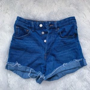 High Waisted Denim Shorts